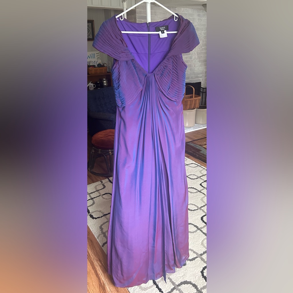Purple Silk Tadashi Formal Dress Size 10